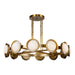Alora - CH320050VB - LED Chandelier - Alonso - Vintage Brass