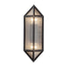 Alora - EW332705BKCR - Two Light Outdoor Wall Lantern - Cairo - Textured Black/Clear Ribbed Glass