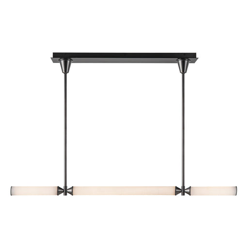 Alora - LP348148UBFR - LED Linear Pendant - Edwin - Urban Bronze/Frosted Ribbed Glass