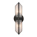 Alora - WV332815UBCR - Two Light Vanity - Cairo - Urban Bronze/Clear Ribbed Glass