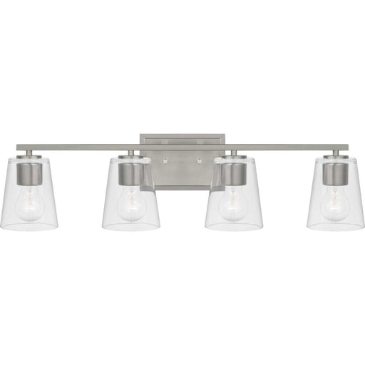 Progress Lighting - P300460-009 - Four Light Bath - Vertex - Brushed Nickel