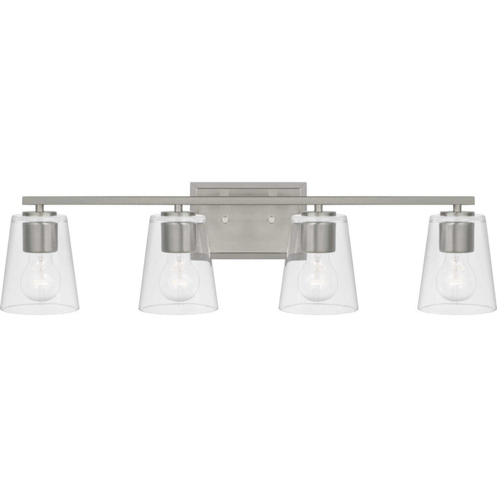 Progress Lighting - P300460-009 - Four Light Bath - Vertex - Brushed Nickel