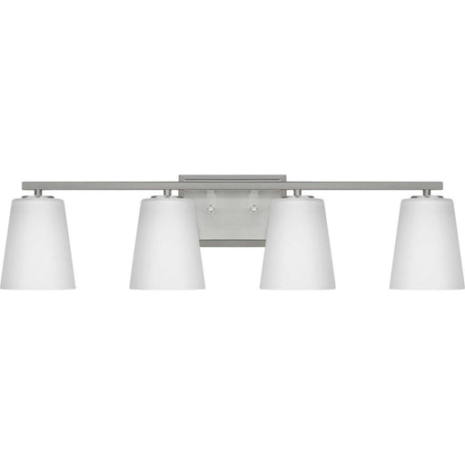 Progress Lighting - P300464-009 - Four Light Bath - Vertex - Brushed Nickel