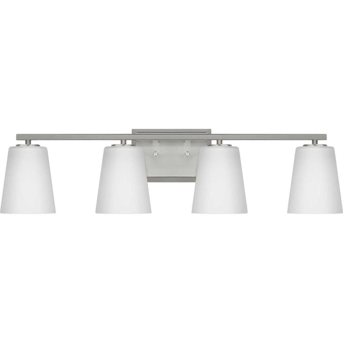 Progress Lighting - P300464-009 - Four Light Bath - Vertex - Brushed Nickel