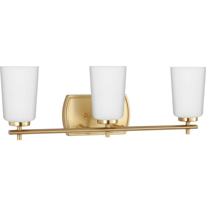 Progress Lighting - P300467-012 - Three Light Bath - Adley - Satin Brass