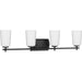 Progress Lighting - P300468-31M - Four Light Bath - Adley - Matte Black