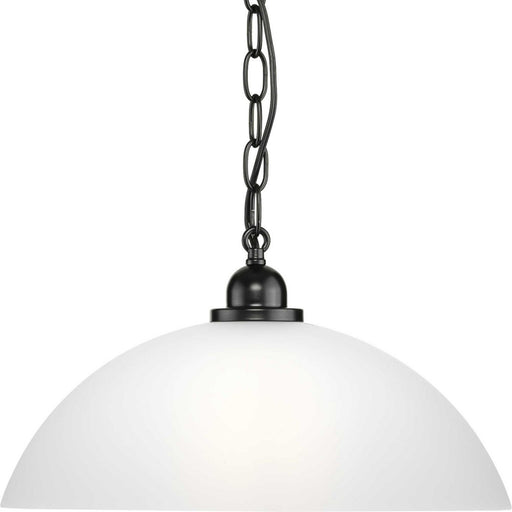 Progress Lighting - P500149-31M - One Light Pendant - Classic Dome Pendant - Matte Black
