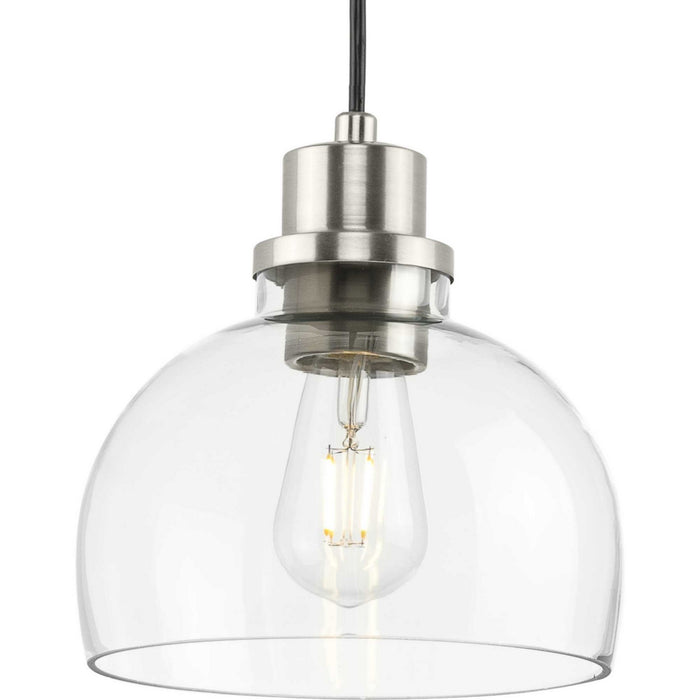 Progress Lighting - P500405-009 - One Light Mini Pendant - Garris - Brushed Nickel