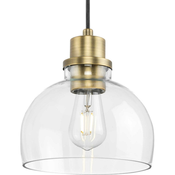 Progress Lighting - P500405-163 - One Light Mini Pendant - Garris - Vintage Brass