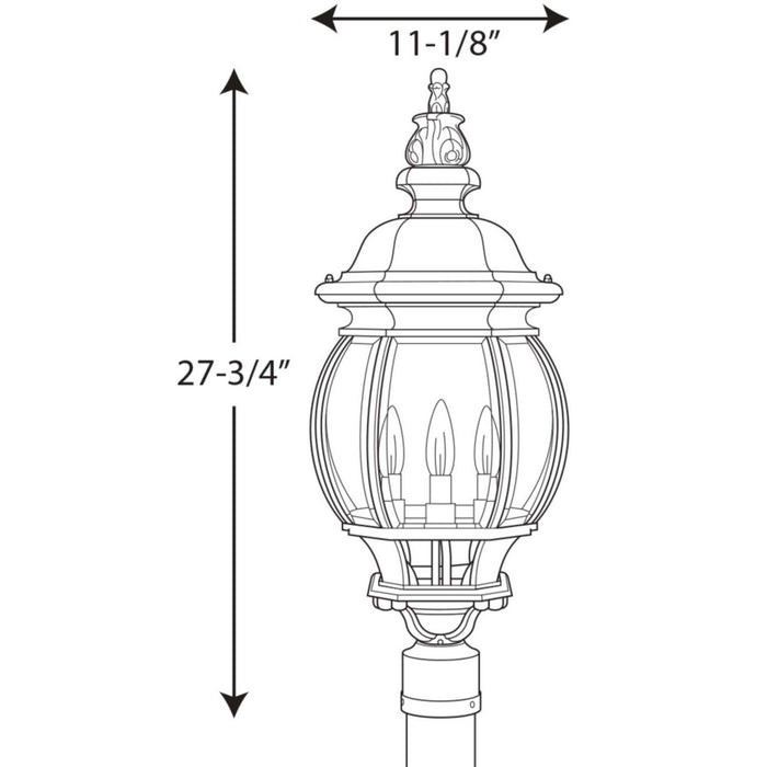 Onion Lantern Post Lantern-Exterior-Progress Lighting-Lighting Design Store