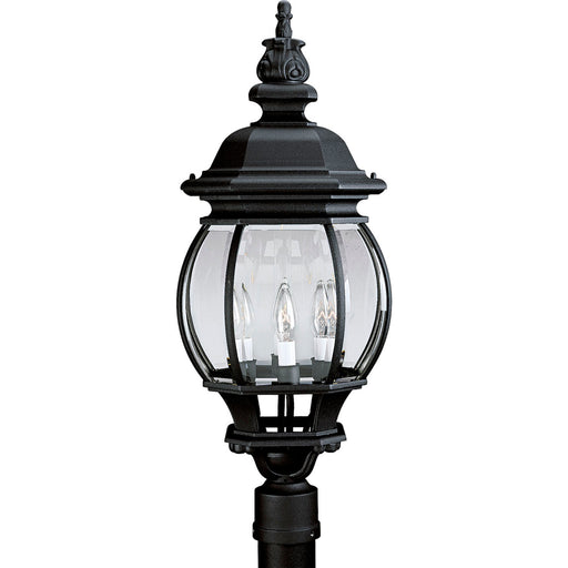 Progress Lighting - P5401-31 - Four Light Post Lantern - Onion Lantern - Textured Black