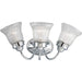 Progress Lighting - P3289-15 - Three Light Bath - Fluted Glass - Polished Chrome