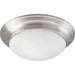 Progress Lighting - P3688-09 - One Light Close-to-Ceiling - Alabaster Glass - Brushed Nickel