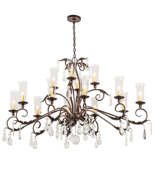 14 Light Oblong Chandelier - Lighting Design Store