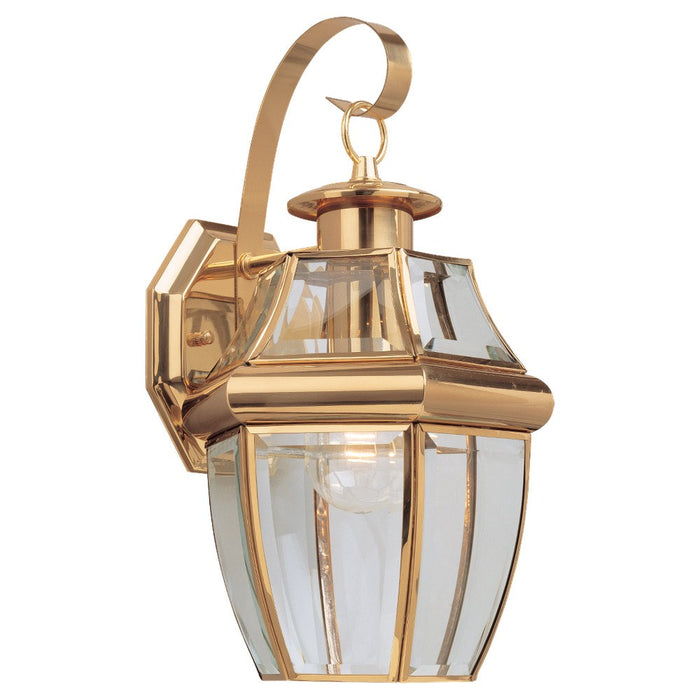 Generation Lighting - 8067-02 - One Light Outdoor Wall Lantern - Lancaster - Polished Brass