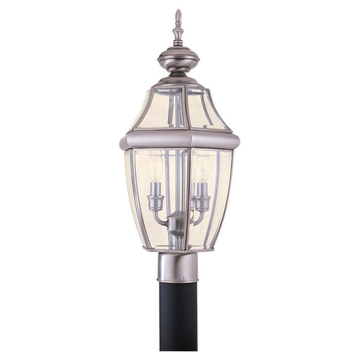 Generation Lighting - 8229-965 - Two Light Outdoor Post Lantern - Lancaster - Antique Brushed Nickel