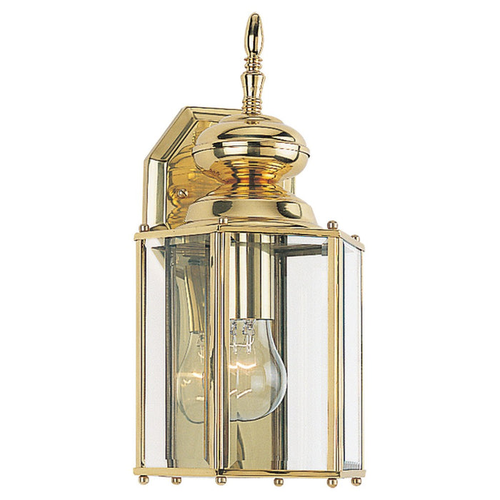 Generation Lighting - 8509-02 - One Light Outdoor Wall Lantern - Classico - Polished Brass