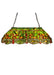 Meyda Tiffany - 26547 - Six Light Oblong Pendant - Tiffany Hanginghead Dragonfly - Oranger Red Green
