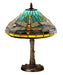 Meyda Tiffany - 26683 - One Light Accent Lamp - Tiffany Dragonfly - Craftsman Brown