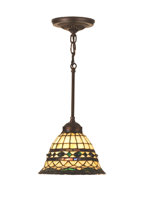 Meyda Tiffany - 48921 - One Light Mini Pendant - Tiffany Roman - Rust