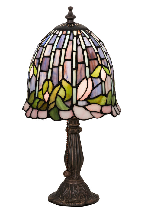 Meyda Tiffany - 26647 - One Light Accent Lamp - Flowering Lotus - Mahogany Bronze