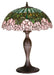 Meyda Tiffany - 31143 - One Light Table Lamp - Tiffany Cabbage Rose - Mahogany Bronze