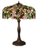 Meyda Tiffany - 31148 - Three Light Table Lamp - Tiffany Cherry Blossom - Mahogany Bronze