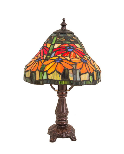 Meyda Tiffany - 26633 - One Light Mini Lamp - Poinsettia - Gyb Flame Orange