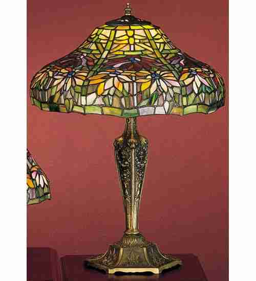 Meyda Tiffany - 26632 - 22``Table Lamp - Poinsettia - Bronze