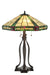 Meyda Tiffany - 30788 - Three Light Table Lamp - Wilkenson - Beige Red