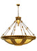 Meyda Tiffany - 49726 - Ten Light Pendant - Fleur-De-Lis - Copper Vein