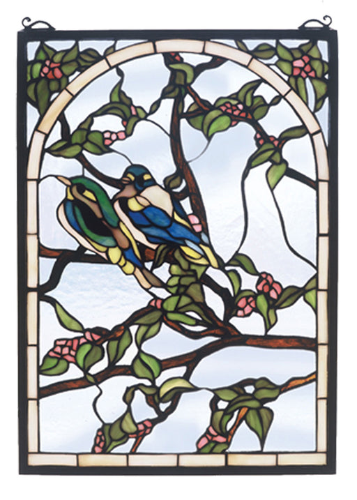 Meyda Tiffany - 47966 - Window - Lovebirds - Vac(Lt) Blue/Green Pink