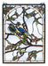 Meyda Tiffany - 47966 - Window - Lovebirds - Vac(Lt) Blue/Green Pink