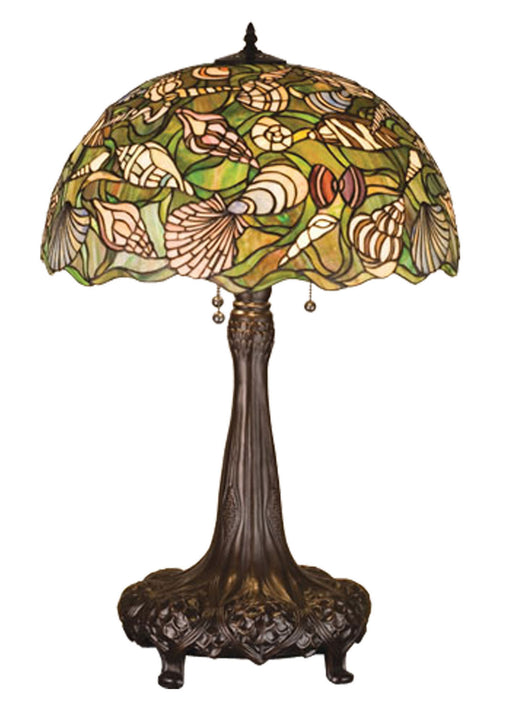Meyda Tiffany - 44891 - Three Light Table Lamp - Seashell - Pbna Beige Cai