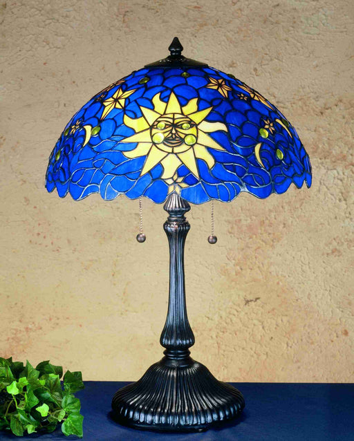 Meyda Tiffany - 47980 - Table Lamp - Sun Moon and Stars - Bronze