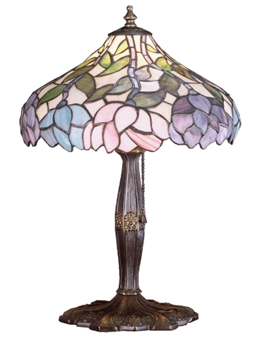 Meyda Tiffany - 52134 - One Light Accent Lamp - Wisteria - Beige Pink Pr Purple/Blue