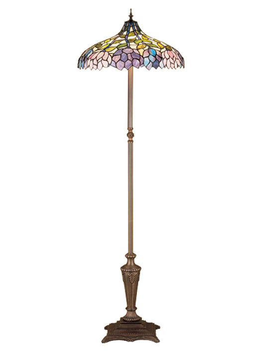 Meyda Tiffany - 30451 - Floor Lamp - Wisteria - Antique Nickel