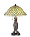 Meyda Tiffany - 37781 - Two Light Table Lamp - Diamond & Jewel - Craftsman Brown