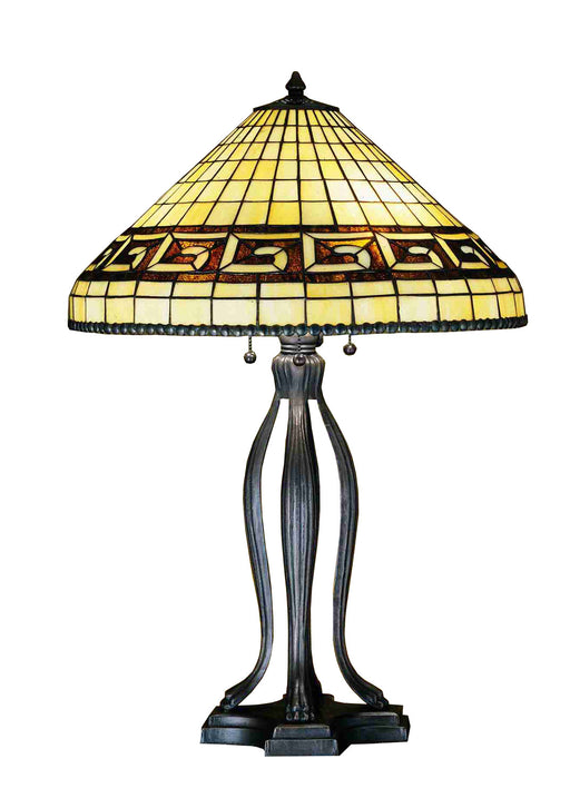 Meyda Tiffany - 29504 - Table Lamp - Greek Key - Rust