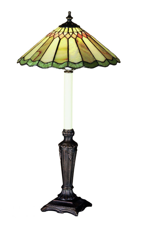 Meyda Tiffany - 48384 - One Light Buffet Lamp - Carousel - Pewter