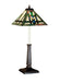 Meyda Tiffany - 47836 - One Light Table Lamp - Prairie Wheat - Beige Green Lt Blue Burgundy