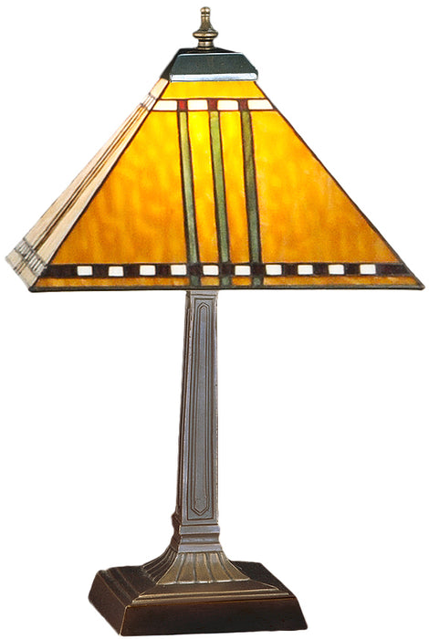 Meyda Tiffany - 26509 - One Light Table Lamp - Prairie Corn - Ha Burgundy Beige