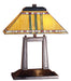 Meyda Tiffany - 26004 - Two Light Table Lamp - Prairie Corn - Ha Burgundy Beige