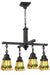 Meyda Tiffany - 48033 - Four Light Chandelier - Martini Mission - Ha Flame
