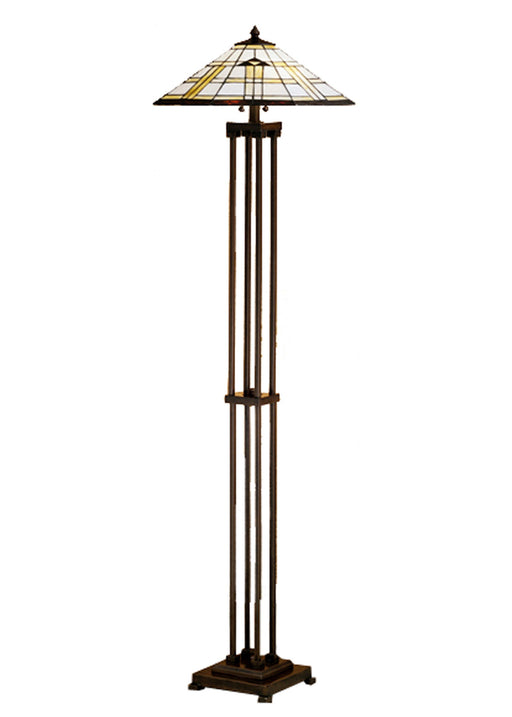 Meyda Tiffany - 31240 - Two Light Floor Lamp - Arrowhead Mission - Antique Copper