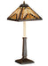 Meyda Tiffany - 66532 - One Light Buffet Lamp - Nuevo - Craftsman Brown