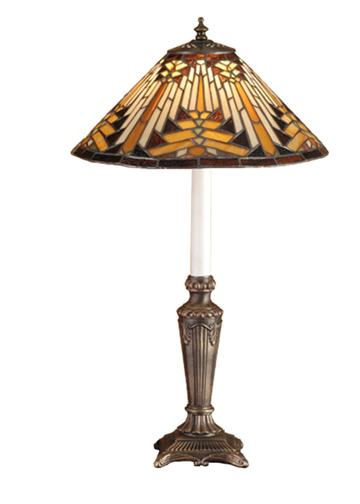 Meyda Tiffany - 66531 - One Light Buffet Lamp - Nuevo - Craftsman Brown