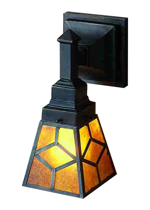 Meyda Tiffany - 27883 - One Light Wall Sconce - Diamond Craftsman - Amber