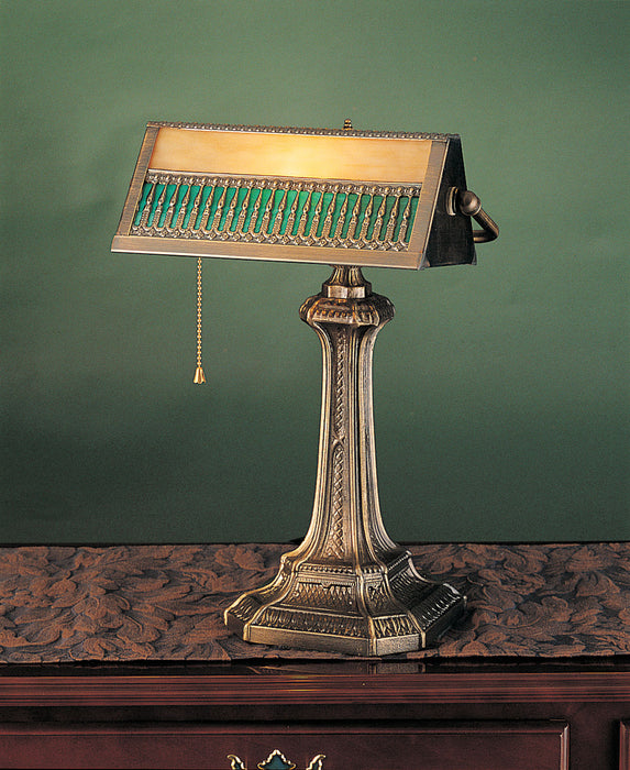 Meyda Tiffany - 31300 - One Light Banker`s Lamp - Gothic - Mahogany Bronze