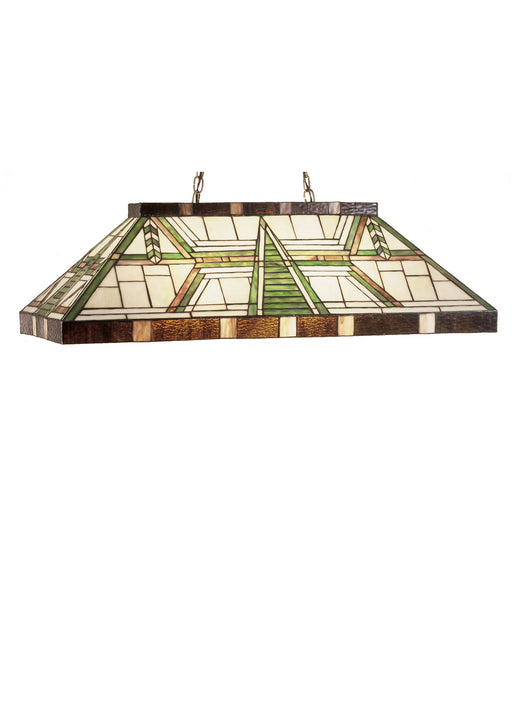 Meyda Tiffany - 47975 - Six Light Oblong Pendant - Dana House - Beige Amber